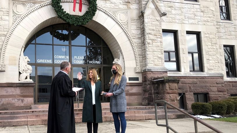 Greene County Domestic Relations Court Judge Cynthia Martin is the first woman judge to serve in the Greene County Common Pleas Court. STAFF/BONNIE MEIBERS