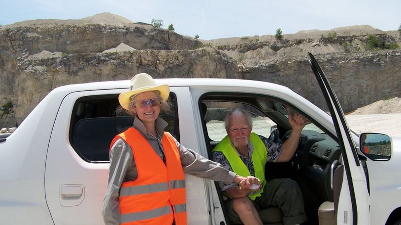 Jim and Kathy Bailey at the Stoneco quarry in northern Ohio. CONTRIBUTED