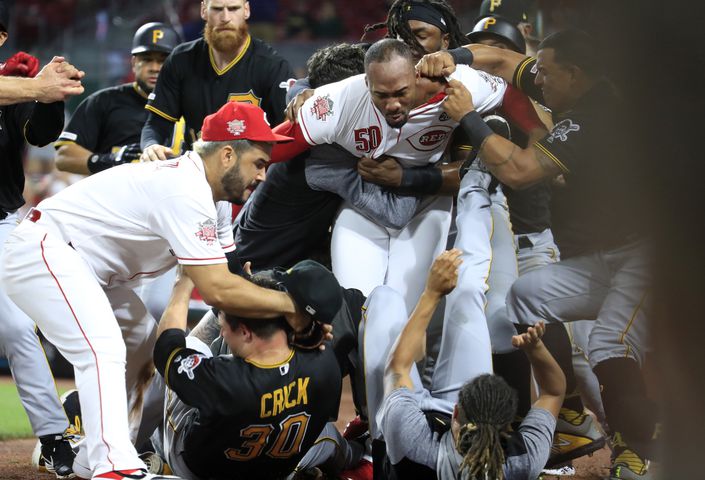 PHOTOS: Reds vs. Pirates brawl
