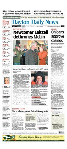 Dayton Daily News Election - 2009 front cover
