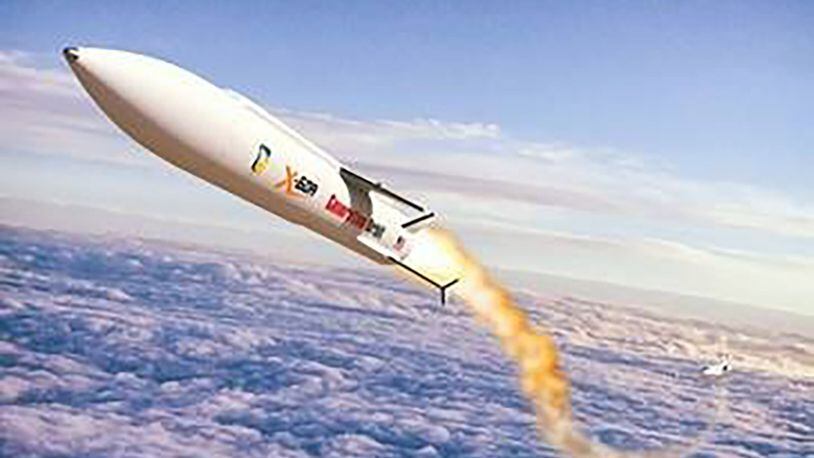 The X-60A vehicle, an air-dropped liquid rocket specifically designed for hypersonic flight research, recently completed its critical design review, a major milestone in the program. The program now moves into the fabrication phase. (Courtesy illustration)