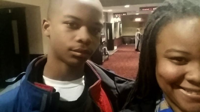 Mi'Kel and Samil Pullen. Samil Pullen is taking 30 kids to see the Black Panther Movie.