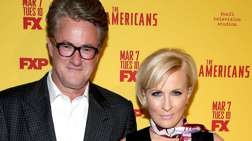 NEW YORK, NY - FEBRUARY 25:  Television hosts Joe Scarborough (L) and Mika Brzezinski attend "The Americans" Season 5 Premiere at DGA Theater on February 25, 2017 in New York City.  (Photo by Paul Zimmerman/WireImage)
