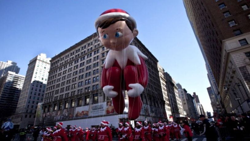 The Elf on the Shelf graded the Macy's Parade, but a Virginia principal played the Elf on the Roof this week. (Kena Betancur/Getty Images/Kena Betancur/Getty Images)
