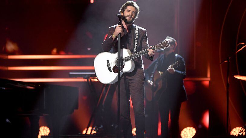 NASHVILLE, TENNESSEE - OCTOBER 16: Thomas Rhett performs onstage during the 2019 CMT Artist of the Year at Schermerhorn Symphony Center on October 16, 2019 in Nashville, Tennessee. (Photo by Jason Kempin/Getty Images for CMT/Viacom)