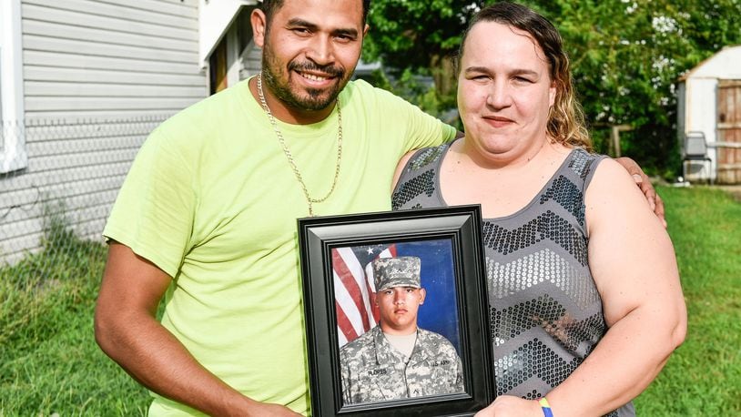Lisa Sweeney and her husband Juan Carlos Moncada are raising four children in Hamilton and their oldest child, Mateo, is on active duty in the U.S. Army. NICK GRAHAM/STAFF