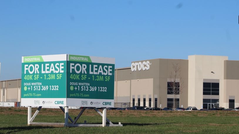 Crocs opened a second distribution facility near the Dayton International Airport two months ago. The company's Ohio distribution and fulfillment campus employs about 1,200 workers. CORNELIUS FROLIK / STAFF