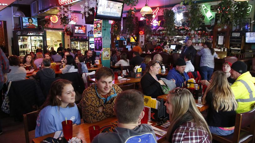 Tank's Bar & Grill draws a crowd on a Thursday in December, 2015. STAFF FILE PHOTO / TY GREENLEES