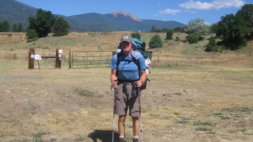 Jonathan Thomas of Kettering continues to deliver the promise as an adult volunteer leader with Boy Scout Troop 193. This is a photo of him during a 10-day trek with 50 Scouts at the Philmont Scout Ranch in New Mexico in 2016. He was 61 years old at the time. CONTRIBUTED/JONATHAN THOMAS