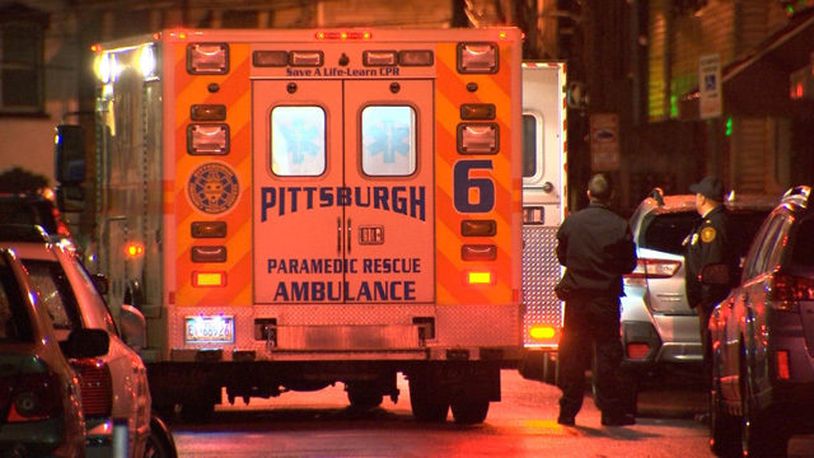 A man who was stabbed at a Pittsburgh bar stayed there for 30 minutes before leaving, authorities said.