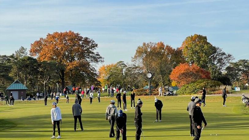 The Division I boys and girls golf tournaments are being played this weekend at the Ohio State University golf courses. OHSAA photo