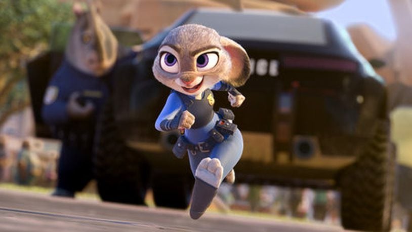 This image released by Disney shows Judy Hopps, voiced by Ginnifer Goodwin, in a scene from the animated film, "Zootopia."  Screenwriter and producer Gary L. Goldman sued Disney on Tuesday, March 21, 2017, in a Los Angeles federal court alleging last year's animated blockbuster "Zootopia" copied a franchise he pitched the studio in 2000 and 2009 as a way to explore life in America through a society of civilized animals. (Disney via AP)