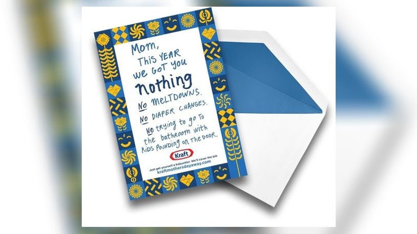 Kraft will pay up to $100 of child care on Mother’s Day.