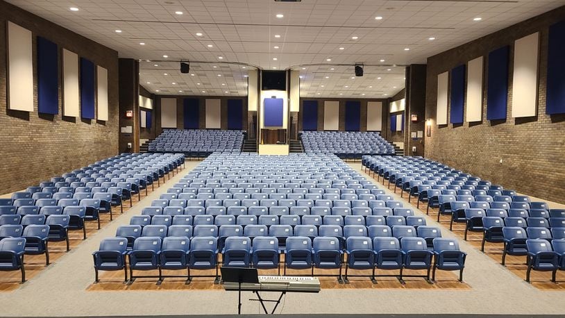 The newly-renovated Bob Hope Auditorium has seating for about 700 audience members. CONTRIBUTED