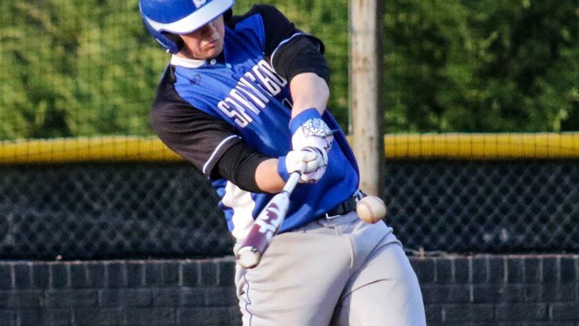 Springboro High School senior first baseman Logan Zier leads the Panthers in home runs (seven) and RBI s (35). JEFF ZIER / CONTRIBUTED
