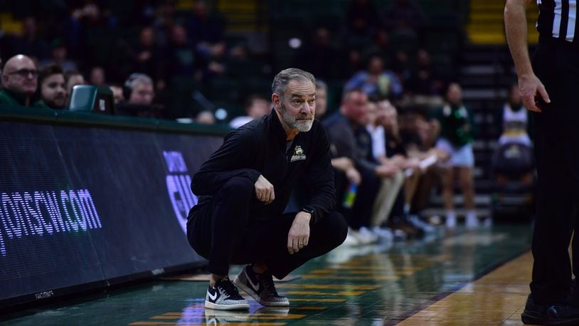 Wright State's watches his team during a game last week vs. Oakland at the Nutter Center. Joe Craven/Wright State Athletics