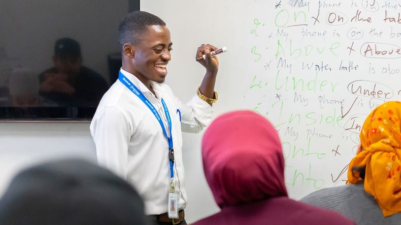 After immigrating to the United States in 2015, Kalinda made his way to Dayton. He now teaches English as a second language and said he is grateful to be able to help others. CONTRIBUTED
