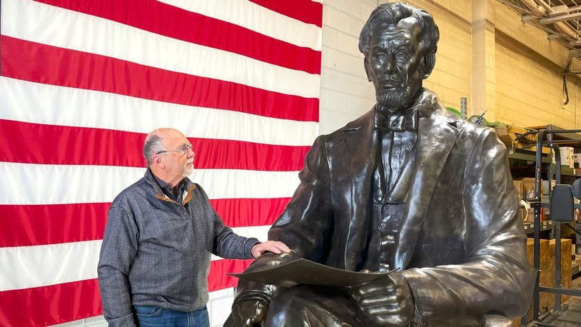 Urbana-based artist Mike Major has sculpted two Lincoln statues for Dayton locations. His new sculpture of the historic figure will be installed on the Dayton VA Medical Center campus in a new park.