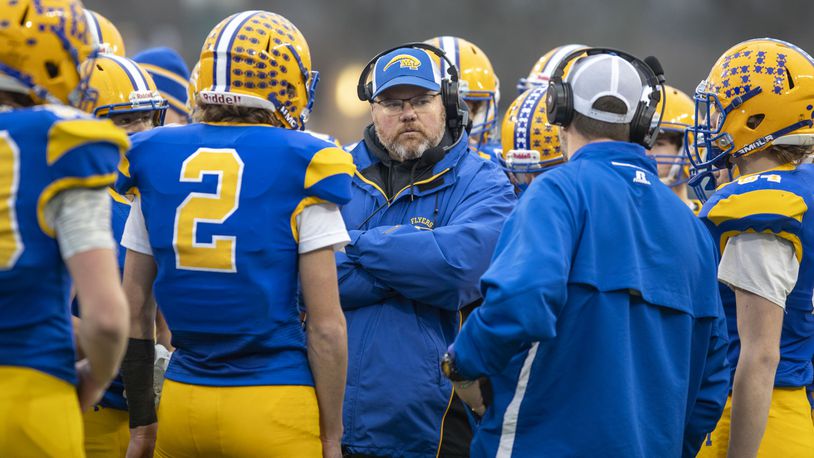 Marion Local defeated Dalton 38-0 in the Division VII state championship game in Canton on Dec. 2, 2023. Michael Cooper/CONTRIBUTED