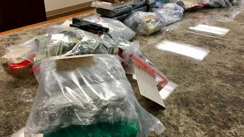 Two Montgomery County task forces have seized enough fentanyl to provide 30 million fatal doses, according to Montgomery County Sheriff's Office Capt. Mike Brem. This seizure pictured included 44 pounds of fentanyl.