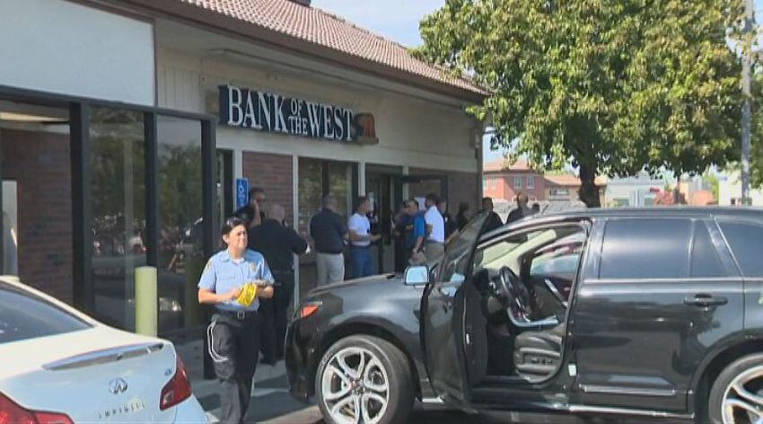 Stockton bank robbery and chase