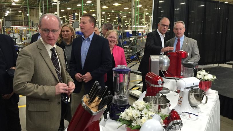 Whirlpool Corp. opened a $40 million expansion of its KitchenAid plant in Greenville in May, nearly doubling the size of the factory.