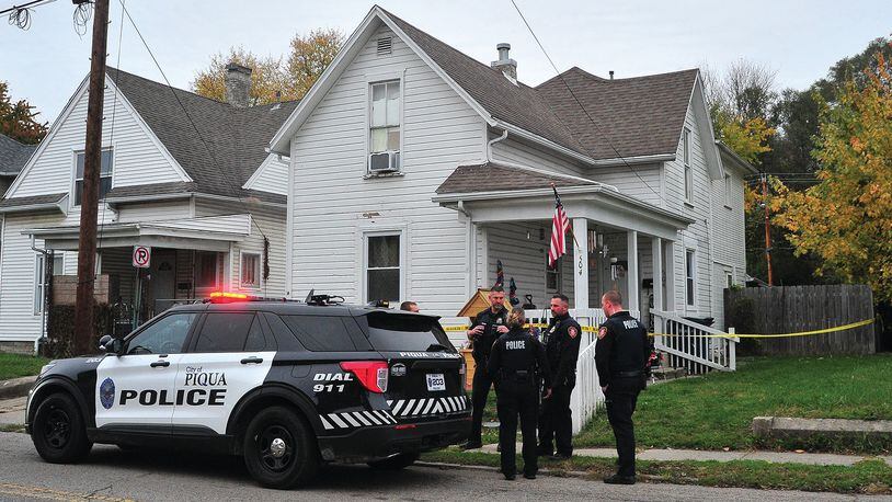 Piqua police are investigating the Sunday, Oct. 25, 2020, death of a man on Wood Street as a homicide. PIQUA POLICE DEPARTMENT