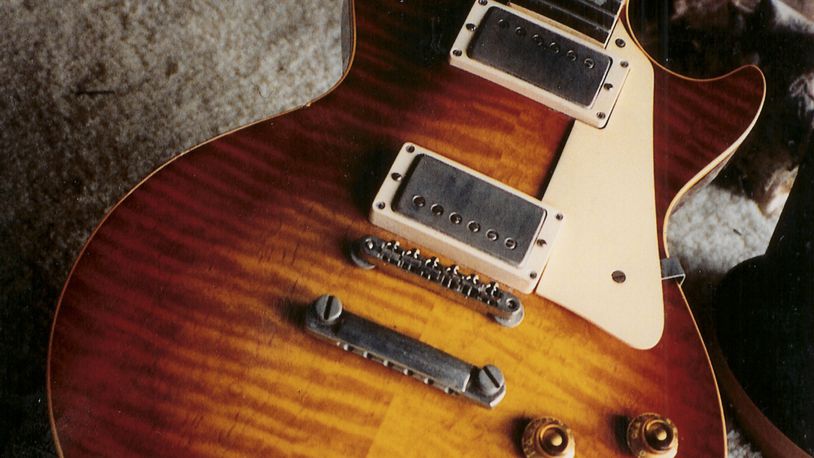 A file photo of a 1959 Gibson Les Paul owned by Xenia restaurant owner Chuck Mazavalos. CONTRIBUTED