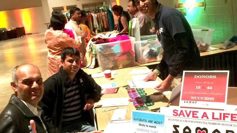 Centerville High School Student, Shravan Kalahasthy helps to register bone marrow donors at Wright State University s April Craze in 2017. Kalahasthy will be heading efforts to register donors at the AAC Dayton Health and Fitness Expo on April 14.