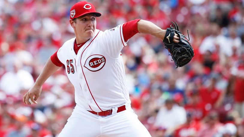 CINCINNATI, OH - JUNE 17: Asher Wojciechowski #65 of the Cincinnati Reds pitches in the second inning of a game against the Los Angeles Dodgers at Great American Ball Park on June 17, 2017 in Cincinnati, Ohio. (Photo by Joe Robbins/Getty Images)