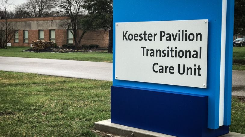 Koester Pavilion in Troy is one of two Miami County nursing homes in which coronavirus is suspected to have spread. Springmeade Health Center in Tipp City also has presumptive positive cases now. JIM NOELKER/STAFF