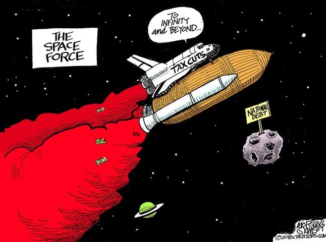Week in cartoons: Alex Jones, Space Force and more
