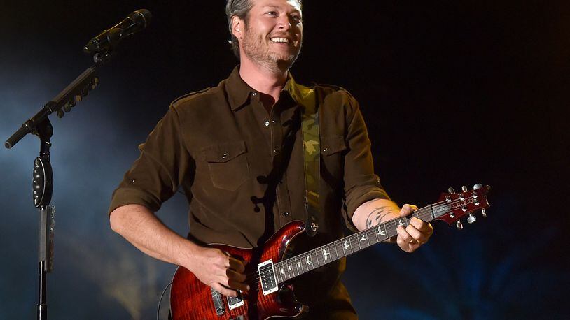 INDIO, CA - APRIL 26:  Musician Blake Shelton performs onstage during day three of 2015 Stagecoach, California's Country Music Festival, at The Empire Polo Club on April 26, 2015 in Indio, California.  (Photo by Kevin Winter/Getty Images for Stagecoach)