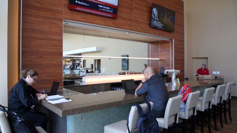 Cinepolis has a full service bar which expected to be operatin at the end of October. Cinepolis Dayton is now open at Austin Landing. TY GREENLEES / STAFF