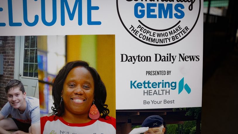 The Dayton Dragons honored Community Gems the people who have been profiled in the Dayton Daily News for their commitment to servicing the community.  The newspaper has honored more than 140 everyday citizens who make the community better. | Jim Noelker