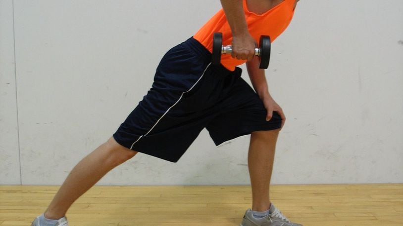 Tricep Kickback: Upper arm position parallel to the floor. CONTRIBUTED