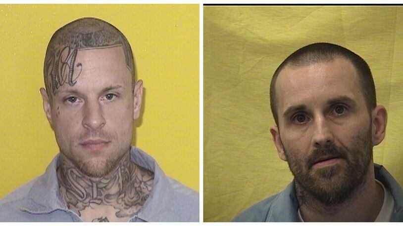 Jack Welninski, 34, at left, is accused of murdering cellmate Kevin Nill, 40, a Piqua man serving a short prison sentence for attempted domestic violence. That attack happened on April 23 at Lebanon Correctional Institution.