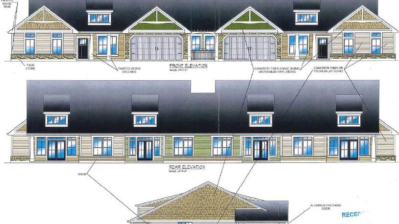 A proposed model of one style of home for the proposed Cottages of Beavercreek patio home development. (Courtesy/City of Beavercreek)