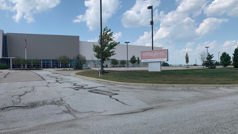 The potential site for a $175 million GM plant is just south of the old Payless distribution center in Brookville. STAFF/EMILY KRONENBERGER