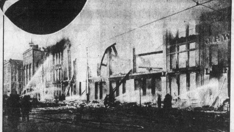 In the year 1900, Dayton experienced the largest fire in the city's history. DAYTON DAILY NEWS ARCHIVES