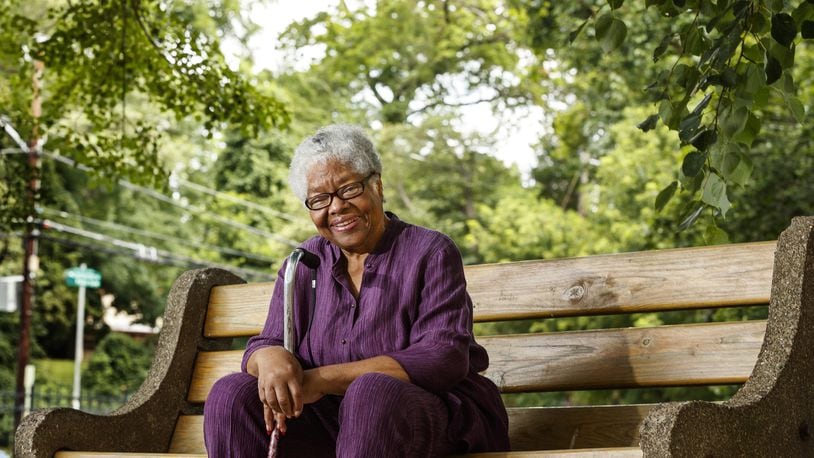 Jettie Newkirk, 83, enjoys sitting outside her residence to appreciate the natural world around her. (Michael Bryant/Philadelphia Inquirer/TNS)