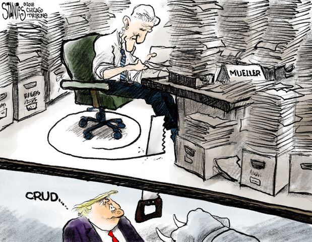 Week in cartoons: The Dow, treason and more