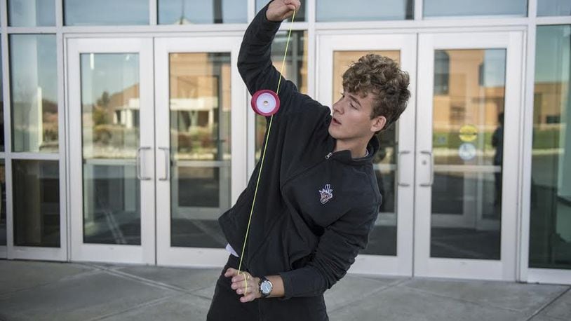 Cedarville sophomore Philip White shows off the yo-yo skills that made him a three-time national champion. On Jan. 16 White appeared on Steve Harvey’s nationally syndicated show where he battled two fellow yo-yo champs. CONTRIBUTED