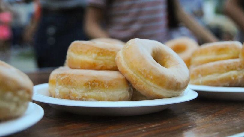 It was a sweet weekend in Troy. Leading up to the Tour de Donut bicycle event in Troy, downtown turned into a donut paradise on Friday, Aug. 24, 2018. Donut Jam included live music, fun and games, beer and of course, donuts. There was even a donut-eating contest. DAVID MOODIE / CONTRIBUTING PHOTOGRAPHER