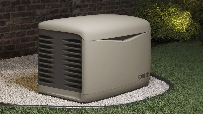 A standby generator runs on natural gas or propane and is permanently installed to your home’s electrical system. (Kohler)