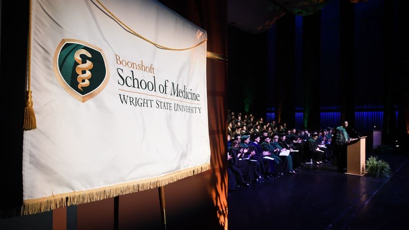 A Washington Twp. firm that helps hospitals develop residency programs has acquired another company. In this 2016 photo, 100 students in the Wright State University Boonshoft School of Medicine class of 2016 received their M.D. degrees during the school’s commencement at the Schuster Center. CONTRIBUTED