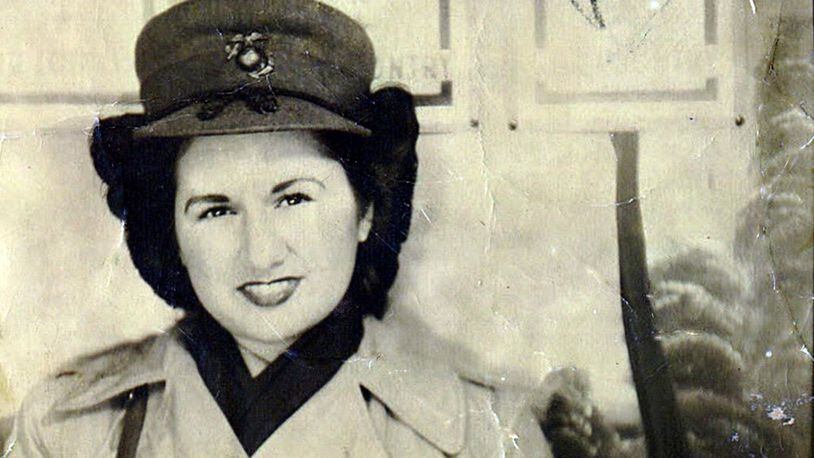 Ernesta Szabo in 1943 after joining the Marines. CONTRIBUTED