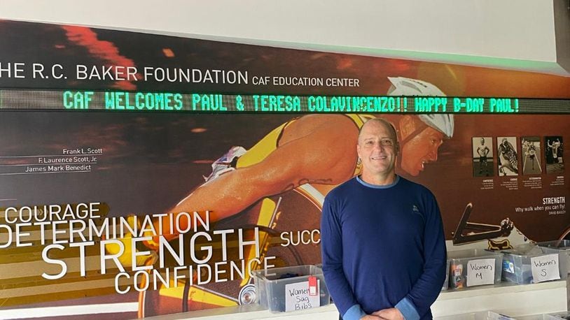 Dr Paul Colavincenzo was welcomed into the fold of the San Diego Challenged Athletes Foundation when he first visited in October. CONTRIBUTED