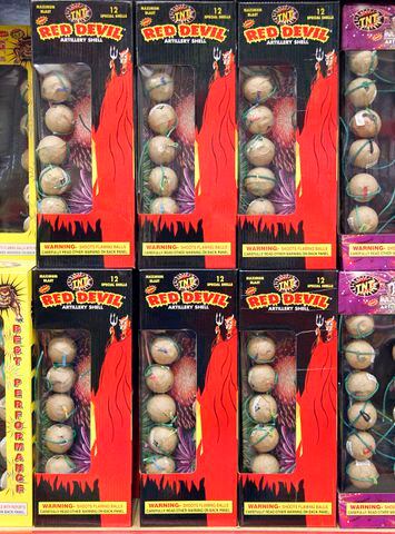 PHOTOS: What’s on the shelves at local fireworks store