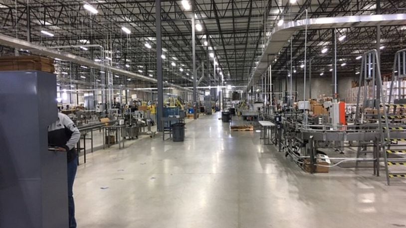A glimpse at the 570,000 square feet inside the Spectrum Brands facility . THOMAS GNAU/STAFF